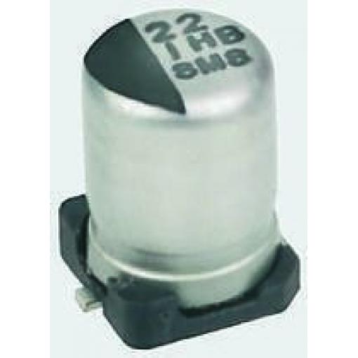 Kondenzátor, řada: HB SMD 47 μF 20 % Pájecí 50 V dc, Povrchová montáž 500 AEC-Q200 Panasonic