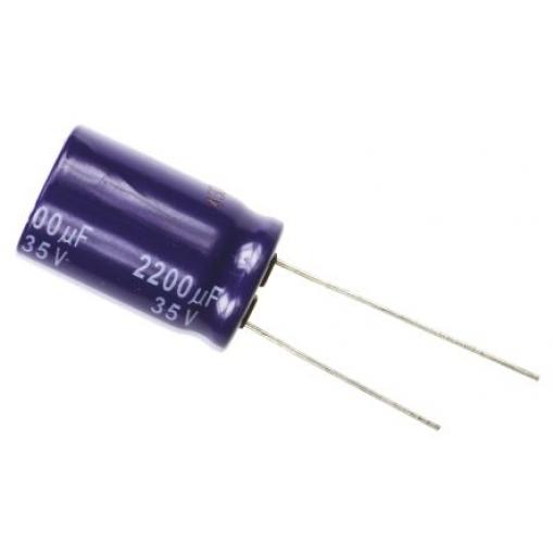 Kondenzátor, řada: MA 2200 μF ±20 % 35 V dc Radiální vedení, Průchozí otvor AEC-Q200 Panasonic