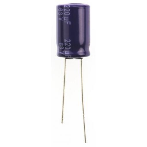 Kondenzátor, řada: MA 220 μF ±20 % 63 V dc Radiální vedení, Radiální, Průchozí otvor AEC-Q200 Panasonic
