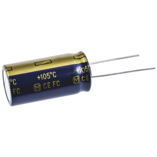 Kondenzátor, řada: FC Radial 8200 μF ±20 % 15mΩ 16 V dc Radiální vedení, Průchozí otvor AEC-Q200 Panasonic