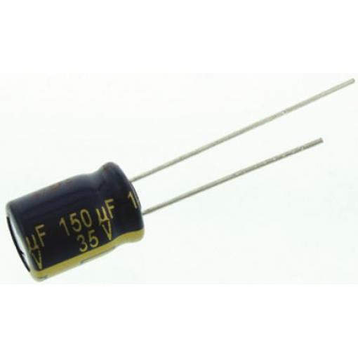 Kondenzátor, řada: FC Radial 150 μF ±20 % 117mΩ 35 V dc Radiální vedení, Průchozí otvor AEC-Q200 Panasonic