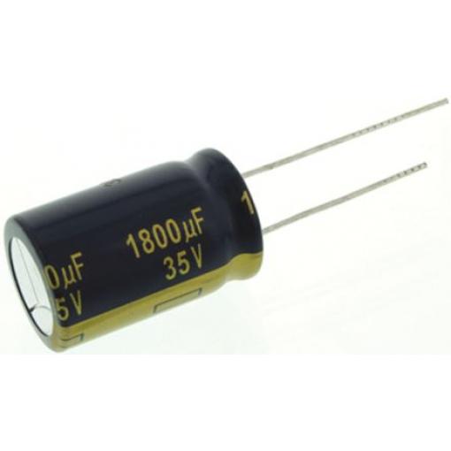 Kondenzátor, řada: FC Radial 1800 μF ±20 % 22mΩ 35 V dc Radiální vedení, Průchozí otvor AEC-Q200 Panasonic