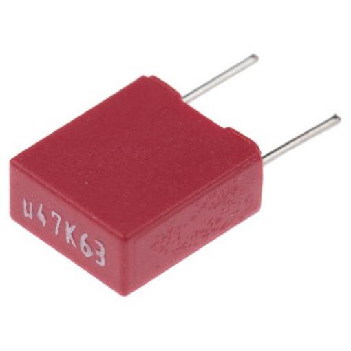 Vrstvové kondenzátory, řada: MKS2, Průchozí otvor 470 nF 40 V ac 63 V dc WIMA 0.5 mm