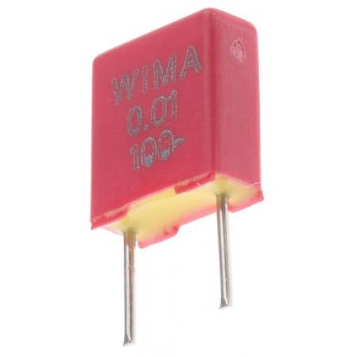 Vrstvové kondenzátory, řada: FKS2, Průchozí otvor 10 nF 63 V ac 100 V dc WIMA 0.5 mm