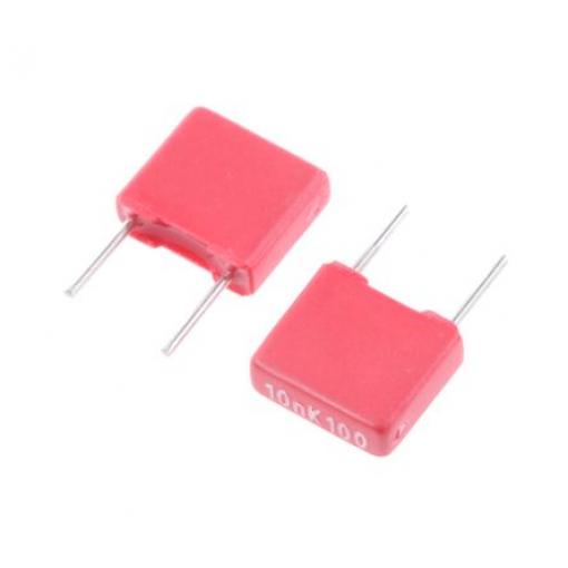 Vrstvové kondenzátory, řada: MKS2, Průchozí otvor 10 nF 63 V ac 100 V dc WIMA 0.5 mm