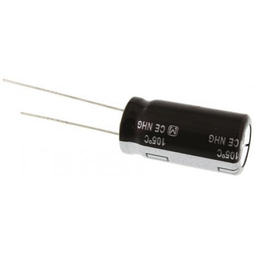 Kondenzátor, řada: NHG 2200 μF ±20 % 25 V dc Radiální vedení, Radiální, Průchozí otvor AEC-Q200 Panasonic