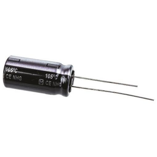 Hliníkový elektrolytický kondenzátor, řada: NHG 1000 μF ±20 % 50 V dc Radiální vedení, Průchozí otvor AEC-Q200 Panasonic