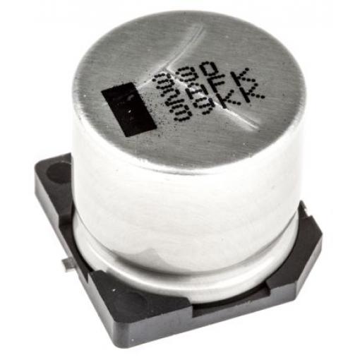 Kondenzátor, řada: FK SMD 330 μF 20 % Pájecí 153mΩ 100 V dc, Povrchová montáž 0125 AEC-Q200 Panasonic