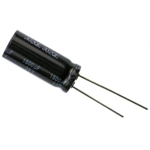 Kondenzátor, řada: FR 1500 μF ±20 % 35 V dc Radiální vedení EEUFR1V152L, Radiální, Průchozí otvor AEC-Q200 Panasonic