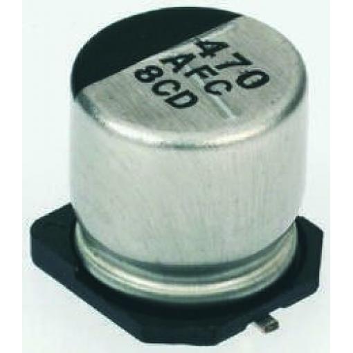 Kondenzátor, řada: FC SMD 470μF ±20% 25V dc, SMD Hliníkové elektrolytické Panasonic