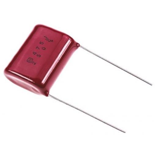 Vrstvové kondenzátory, řada: ECQE(F), Průchozí otvor 4.7 μF 250 V ac 250 V dc Panasonic AEC-Q200 0.8 mm