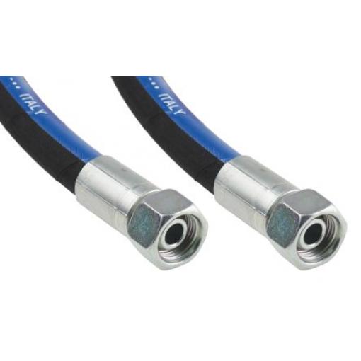 RS PRO Sestava hydraulických hadic, celková délka: 956 mm Syntetická pryž, max. tlak: 275 bar, teplotní rozsah: 100 °C,