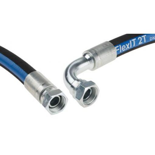 RS PRO Sestava hydraulických hadic, celková délka: 754 mm Syntetická pryž, max. tlak: 215 bar, teplotní rozsah: 100 °C,