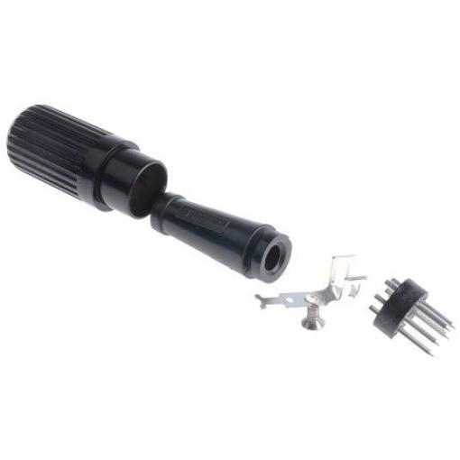 RS PRO Zástrčka DIN, řada: 611, počet kontaktů: 5, velikost: Standard, 34 V ac/dc, orientace těla: Rovný 2A DIN 45322,