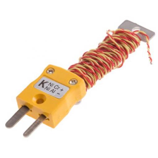 Termočlánek s odkrytým spojem 2 m kabel typ K Perfluoralkoxyalkan 2 m sonda 1/0.2 mm na 220 °C ANSI, RoHS Compliant RS