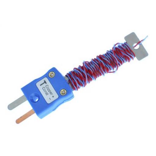 Termočlánek s odkrytým spojem 1 m kabel typ T Perfluoralkoxyalkan 1 m sonda 1/0.2 mm na 220 °C ANSI, RoHS Compliant RS