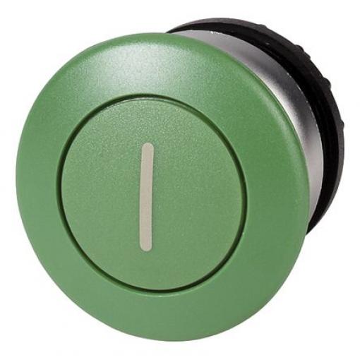 Eaton Tlačítkový spínač, řada: RMQ Titan M22 Zelená Okamžité, průměr výřezu: 22 mm IP67