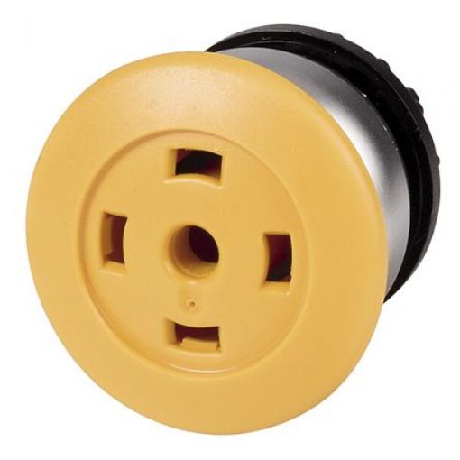 Eaton Tlačítkový spínač, řada: RMQ Titan M22 Žlutá Okamžité, průměr výřezu: 22 mm IP67