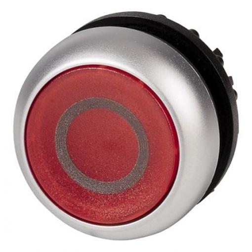 Eaton Tlačítkový spínač, řada: RMQ Titan M22 Červená Okamžité, průměr výřezu: 22 mm IP67