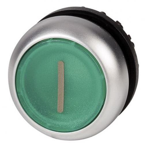 Eaton Tlačítkový spínač, řada: RMQ Titan M22 Zelená Okamžité, průměr výřezu: 22 mm IP69, IP67, IP66