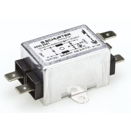 15 nF, 250V ac, 60Hz, Schurter, 1