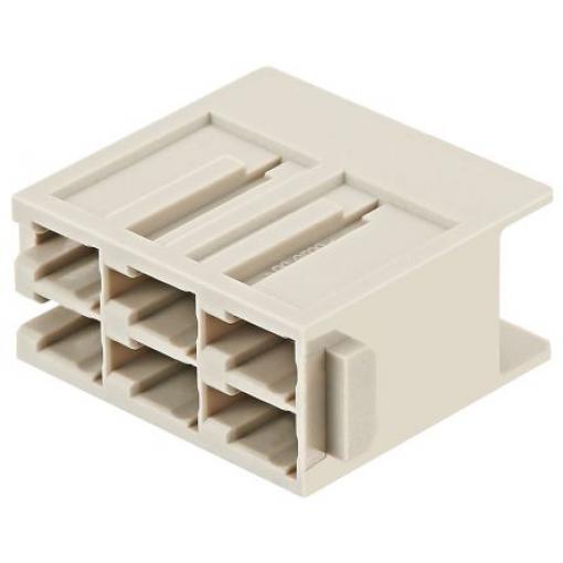 Konektor vláknové optiky, řada: Han-Modular, LC PC Jednovidové Duplexní Plastová optika barva Šedá, 85 °C, -40 °C