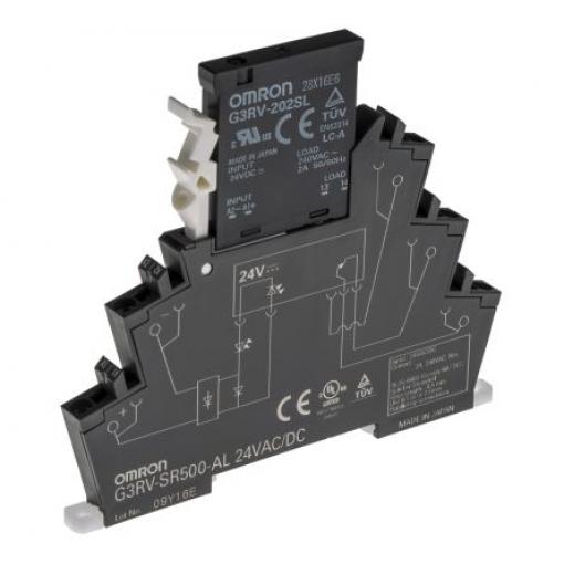 Polovodičové relé 2 A Lišta DIN AC/DC SPNO Triak 264 V AC G3RV-SR