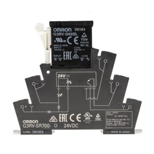 Polovodičové relé 3 A Lišta DIN DC SPNO MOSFET 26,4 V DC G3RV-SR