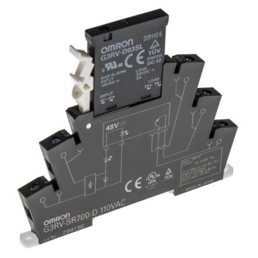 Polovodičové relé 3 A Lišta DIN AC/DC SPNO MOSFET 26,4 V DC G3RV-SR