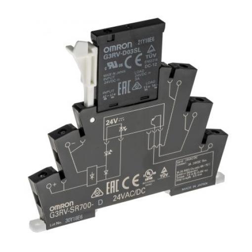 Polovodičové relé 3 A Lišta DIN AC/DC SPNO MOSFET 26,4 V DC G3RV-SR