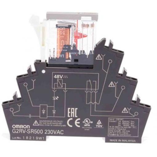 Omron Výkonové relé SPDT Lišta DIN 6 A 230 V ac G2RV