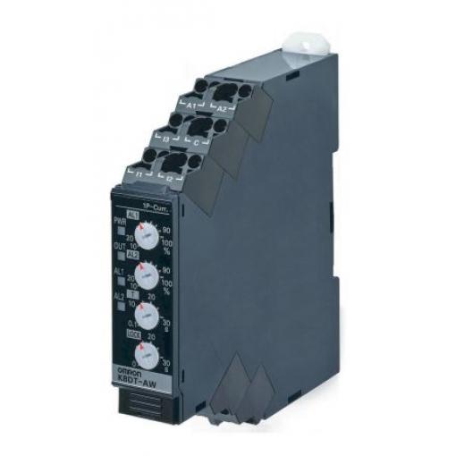 Omron Monitorovací relé 1, řada: K8DT-AW a SPST kontakty Lišta DIN, 0.1A - 5A, 0 V ac, 0 V ac