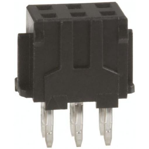 Patice PCB, řada: DF11, orientace těla: Rovný, rozteč: 2 mm Deska-deska, počet kontaktů: 6, počet řad: 2, Průchozí otvor