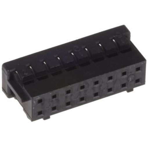 Pouzdro konektoru, řada: DF11, rozteč: 2mm, počet kontaktů: 16, počet řad: 2, orientace těla: Rovný, Samice, Kabelová