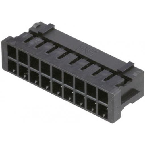 Hirose Ochranný kryt konektoru, řada: DF11 Vnitřní, rozteč: 2 mm, počet kontaktů: 18, počet řad: 2, orientace těla: