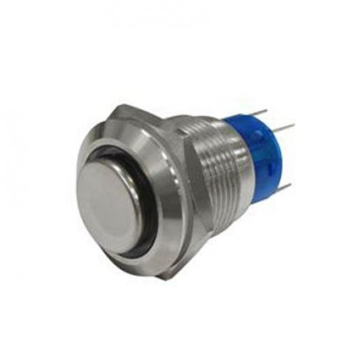 RS PRO Tlačítkový spínač IP67 DPDT Panel Okamžité Osvětlené 19.2 mm 5 A, barva LED: Zelená 12 V dc 250 V ac