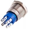 RS PRO Tlačítkový spínač IP67 DPDT Panel Okamžité Osvětlené 19.2 mm 5 A, barva LED: Červená 250 V ac