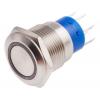 RS PRO Tlačítkový spínač IP67 DPDT Panel Okamžité Osvětlené 19.2 mm 5 A, barva LED: Červená 250 V ac