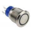 RS PRO Tlačítkový spínač IP67 SPDT Panel Okamžité Osvětlené 19.2 mm 5 A, barva LED: Bílá 12 V dc 250 V ac