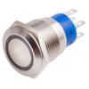 RS PRO Tlačítkový spínač IP67 DPDT Panel Okamžité Osvětlené 19.2 mm 5 A, barva LED: Bílá 12 V dc 250 V ac