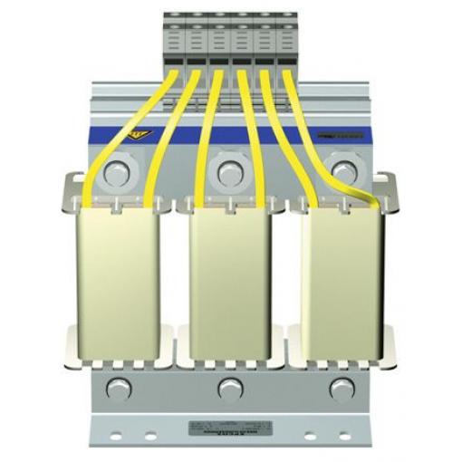 Filtr EMC, řada: B86301U, 520V ac, 50/60 Hz, Montáž na rám 130 μH, Svorkovnice, 45 A, počet fází: 3, EPCOS, 1, 45 W, 5.8