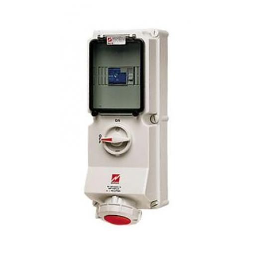 MENNEKES Zásuvka, IP67, Nástěnná barva Bílá, Červená, 32 A 5, 40 V