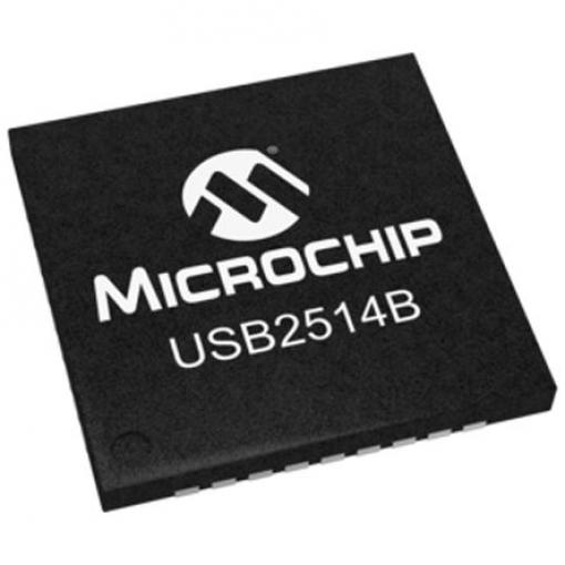 Microchip Ovladač IC USB2514B-I/M2 4kanálový 3.6 V USB 2.0 3.3 V, počet kolíků: 36 kolíkový, SQFN