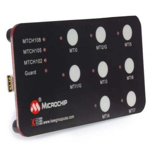 Microchip Vývojová sada pro HMI, Kapacitní dotyková, MTCH108, MTCH108, klasifikace: Sada pro hodnocení, pro použití s:
