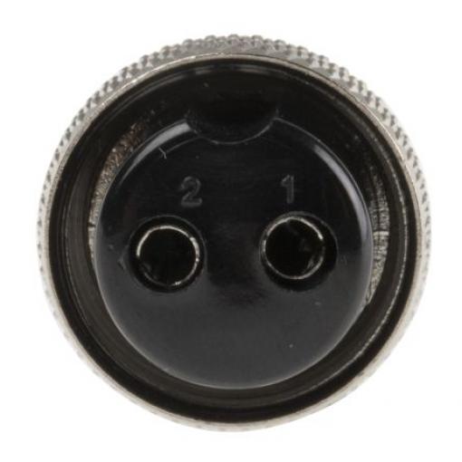 Kulatý konektor, počet kontaktů: 2, Kabel, velikost: Miniature RS PRO, pohlaví kontaktu: Vnitřní, orientace těla: Rovný