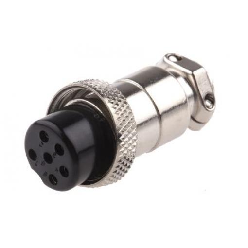 Kulatý konektor, počet kontaktů: 6, Kabel, velikost: Miniature RS PRO, pohlaví kontaktu: Vnitřní, orientace těla: Rovný