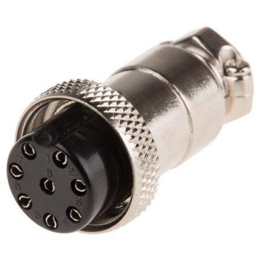 Kulatý konektor, počet kontaktů: 8, Kabel, velikost: Miniature RS PRO, pohlaví kontaktu: Vnitřní, orientace těla: Rovný