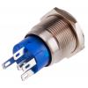 RS PRO Tlačítkový spínač IP67 SPDT Panel Blokování Osvětlené 19.2 mm 5 A, barva LED: Zelená 12 V dc 250 V ac