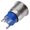 RS PRO Tlačítkový spínač IP67 SPDT Panel Blokování Osvětlené 19.2 mm 5 A, barva LED: Červená 12 V dc 250 V ac