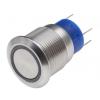 RS PRO Tlačítkový spínač IP67 SPDT Panel Blokování Osvětlené 19.2 mm 5 A, barva LED: Zelená 250 V ac